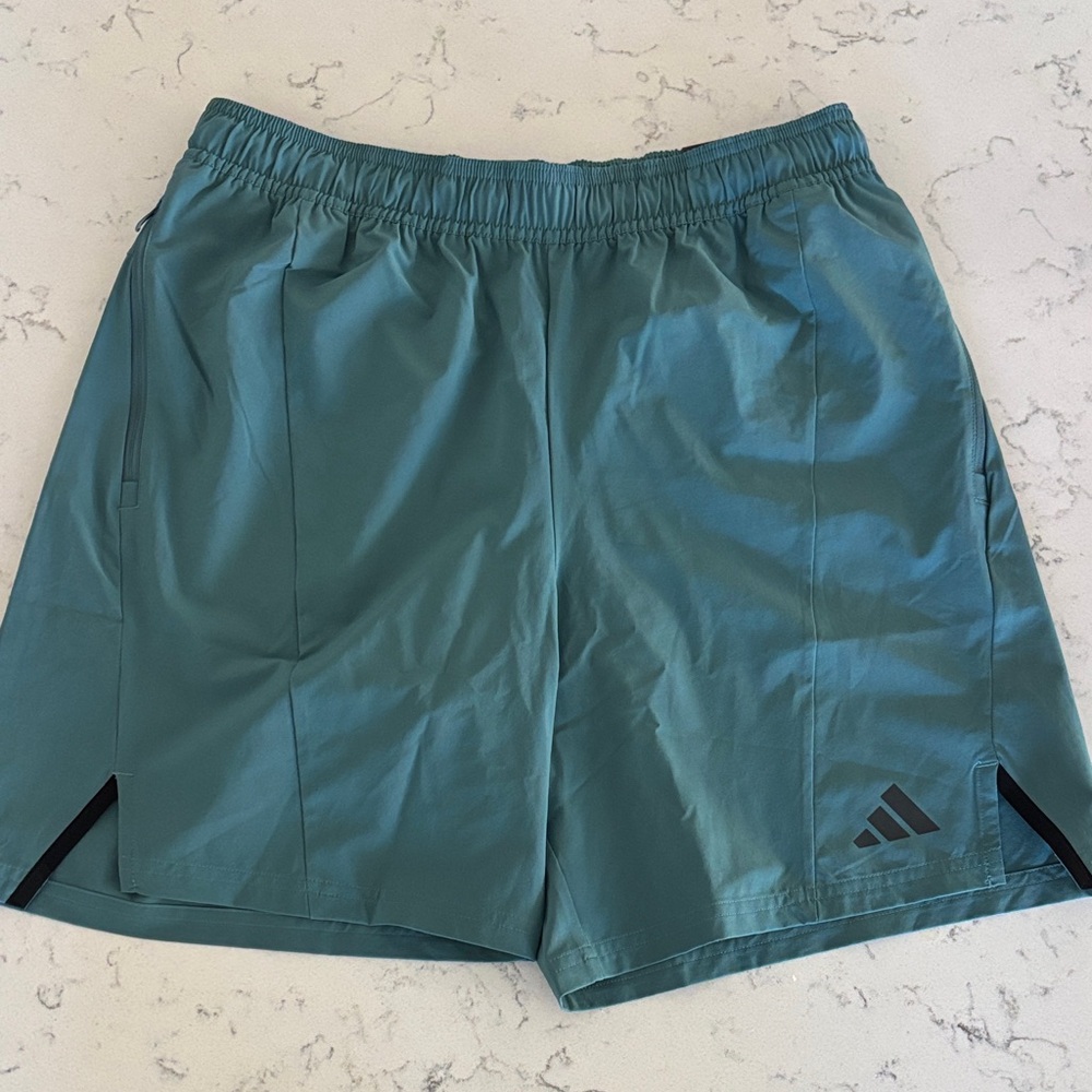 Adidas Men’s Designed for Training Shorts - Teal - AEROREADY - 7” - Size: Medium